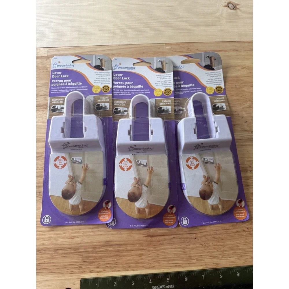 Dreambaby Safety Door Lock L828 Handle Child Lot‎ Of 3 New